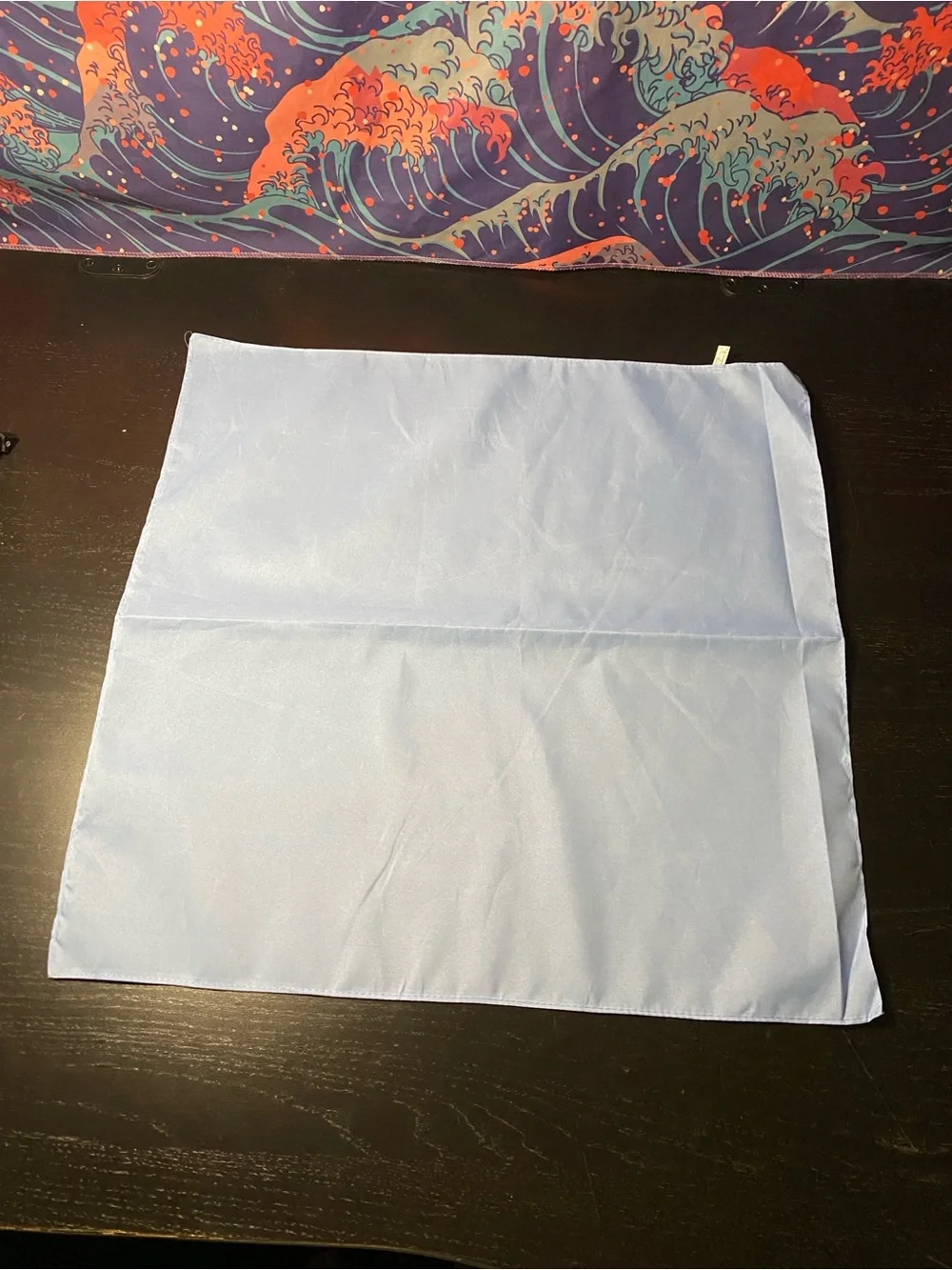 Light Blue Dining Table Plate Cloth 12-pack